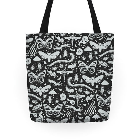 Insect Silhouette Pattern Tote Bag